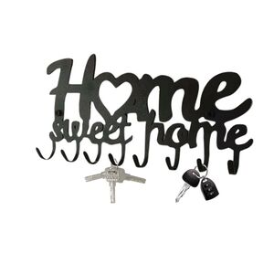 Black Home Sweet Home Wall Hook